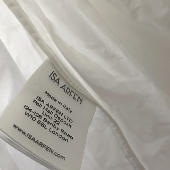 ISA ARFEN
Vera V-Neck Full-Sleeve Cotton Peplum Top uk size 8 $675 - Picture 10 of 13